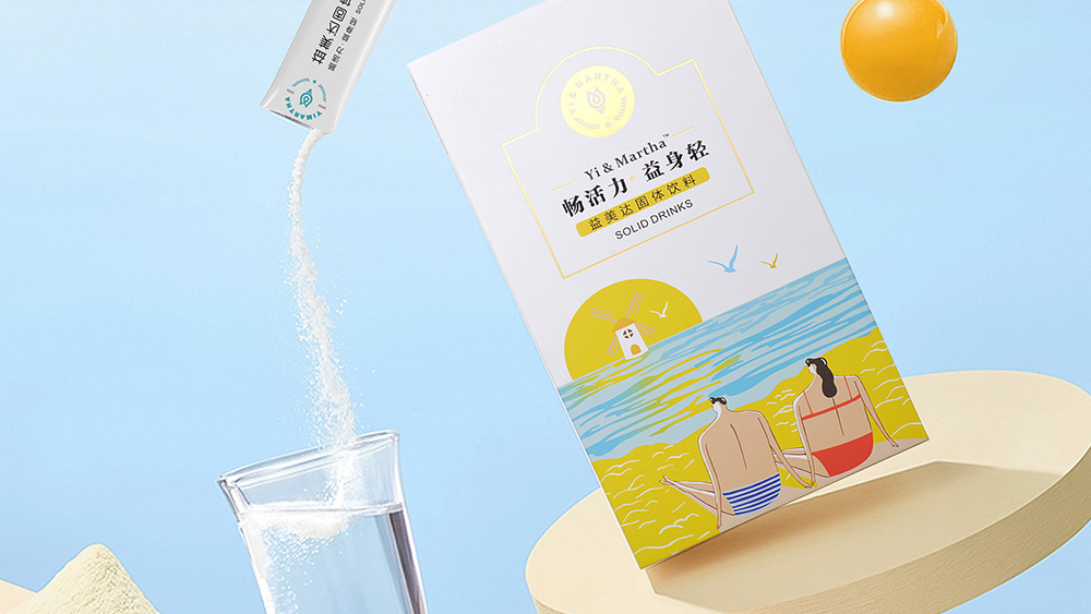 益美达代餐食品包装设计